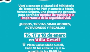 �MODO VERANO SEGURO� EN VILLA GESELL